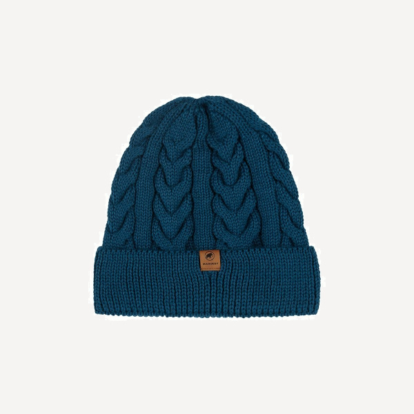 Шапка Mammut Valbella Beanie (; one size; deep ice)
